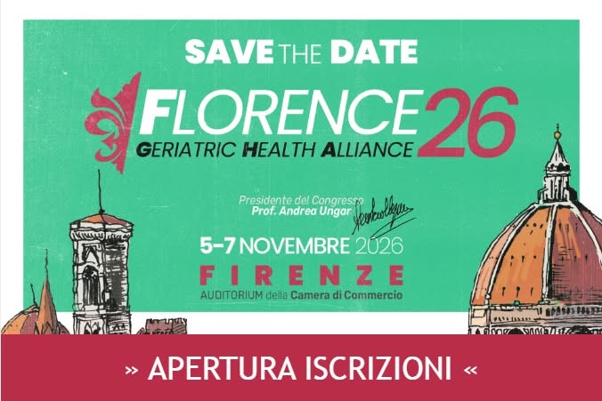 Florence Geriatric Health Alliance 2026: aperte le iscrizioni al congresso multidisciplinare sulla salute dell’anziano